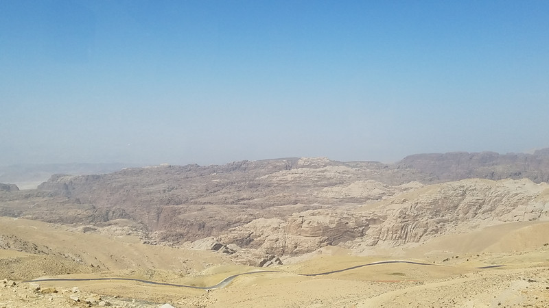 The road away from Petra