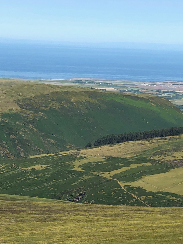 VIEW FROM TOP OF SNAEFELL: SCOTLAND, ENGLAND, WALES, IRELAND