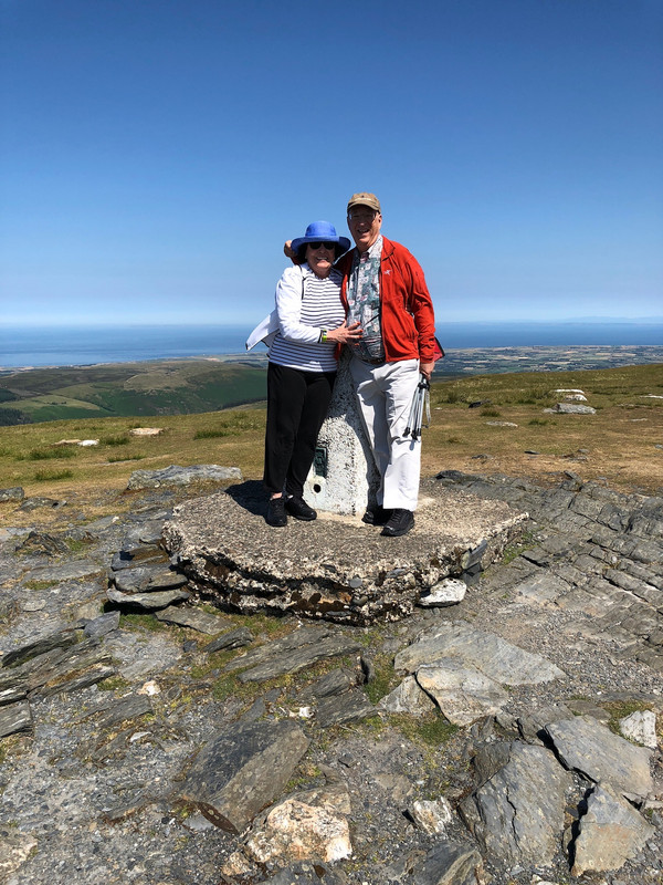 DENNIS AND MARY AT TOP OF SNAEFELL