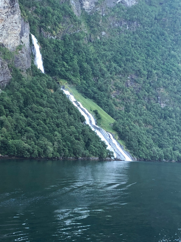 WATERFALL IN FJORD