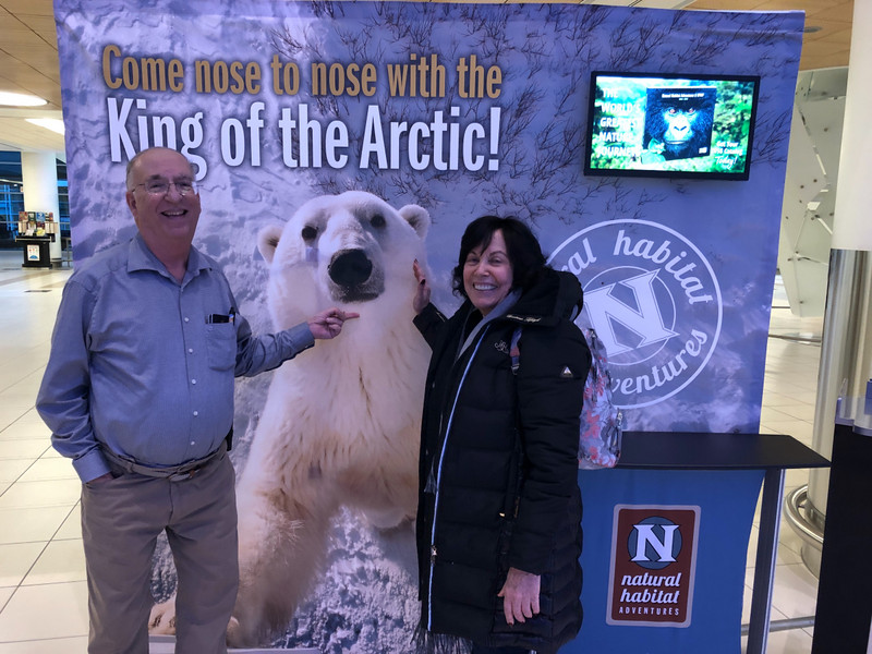 DENNIS AND MARY ON OUR ARRIVAL TO WINNIPEG