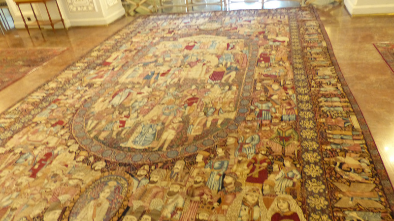 ONE OF THE MAGNIFICENT PERSIAN CARPETS IN THE PALACE