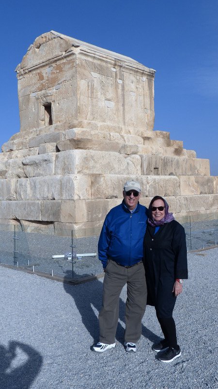 DENNIS AND MARY AT CYRUS' TOMB