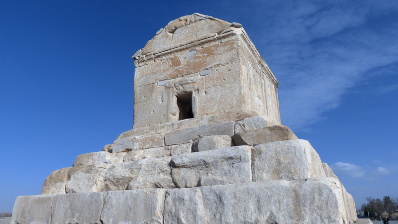 CYRUS' TOMB AND ENTRANCE TO BURIAL CHAMBER