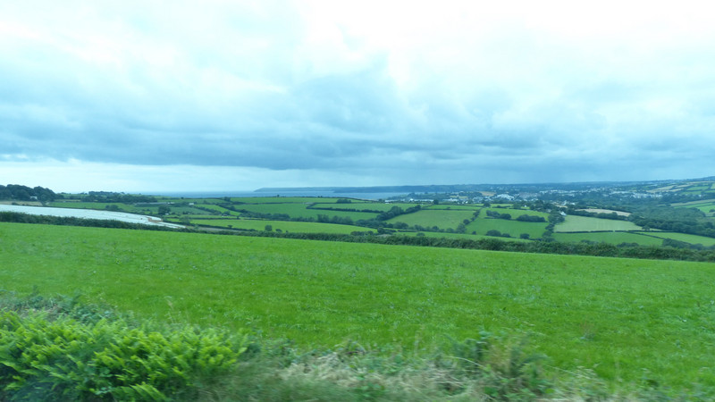 LOOKING OVER COUNTRYSIDE TOWARD ENGLISH CHANNEL