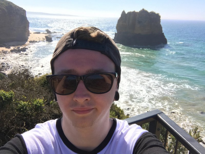 Selfie by the cliffs