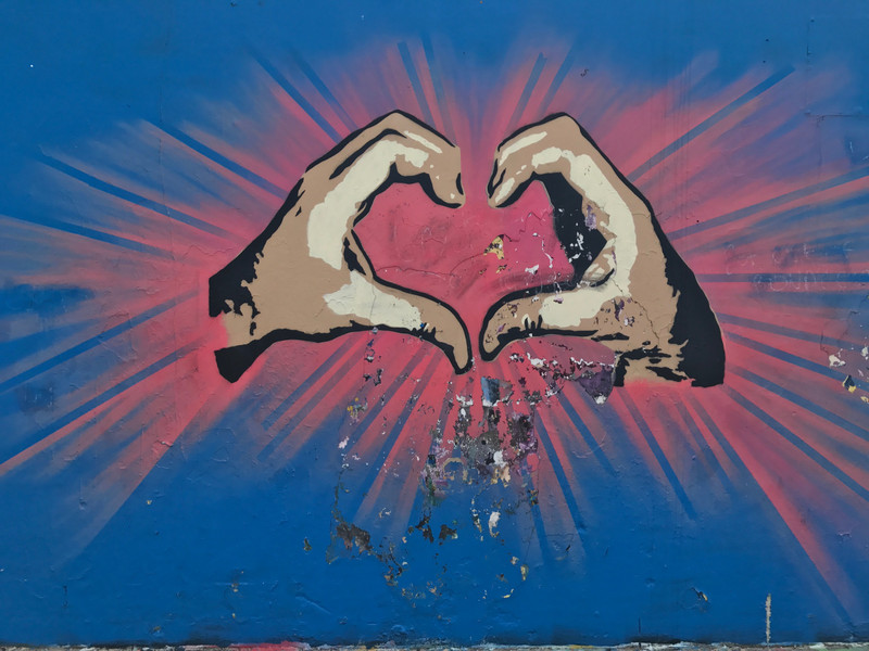 Love Heart Graffiti at Bondi Beach
