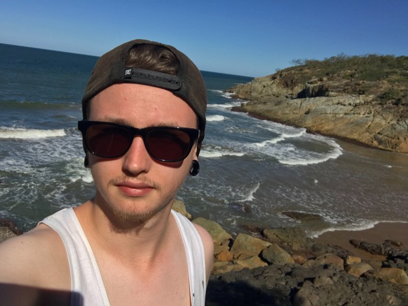 Selfie by the beach