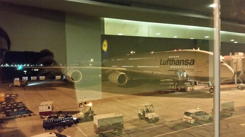 Insanely huge plane - Singapore to Frankfurt