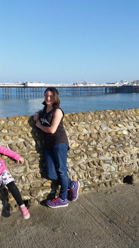 Evie at Brighton Pier