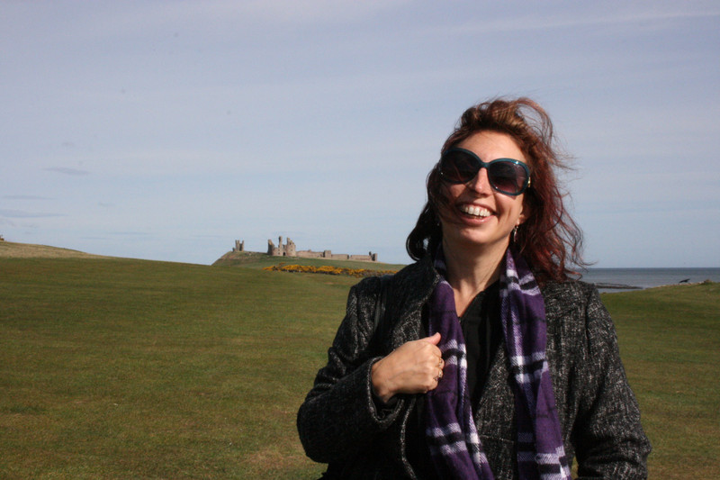 A nicer pic of me at Dunstanborough Castle