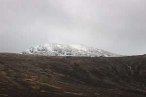 snow capped peaks in Scotland