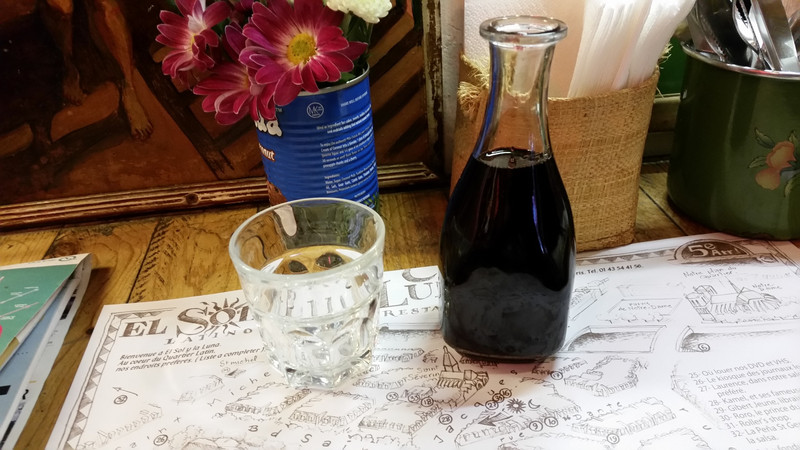 Wine in soy sauce bottle