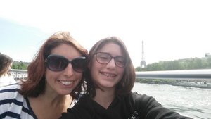 evie and I on the Seine