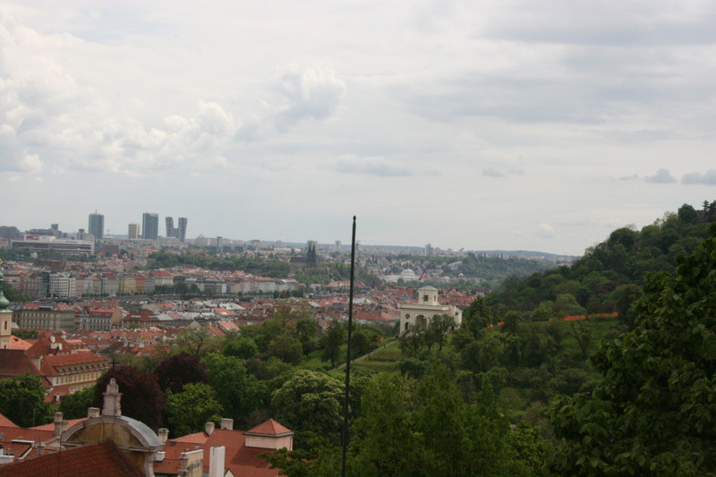 View over Prague near the castle