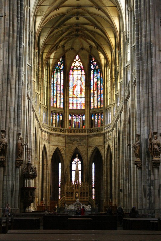 Inside Prague Cathedral