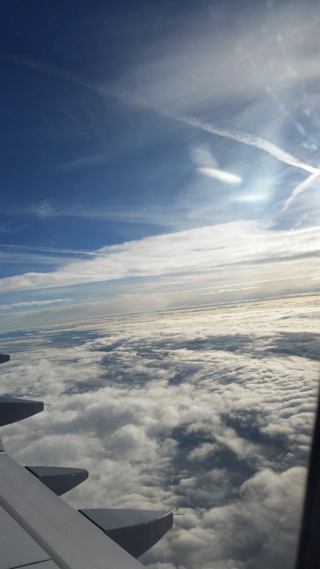 flying over Frankfurt