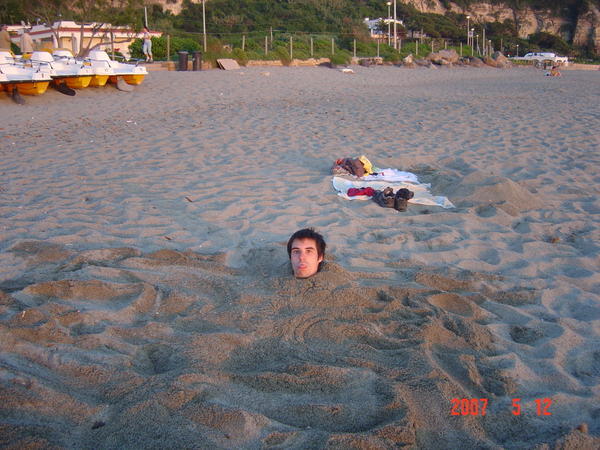 Moi dans le sable