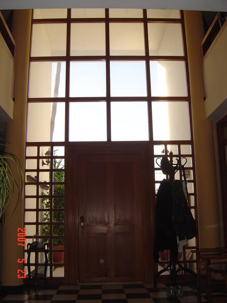 La porte d'entrée de la maison de Jean-François
