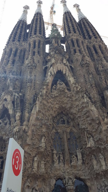 Outside of Sagrada Familia