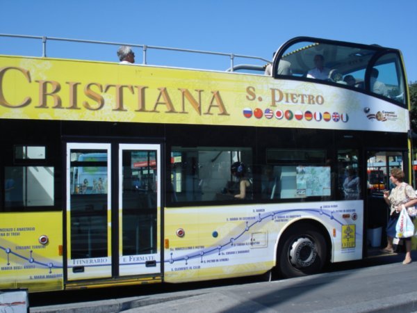 Tour Bus in Rome