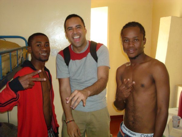 With the Bongo band from Tanzania, my roomates in Narobi