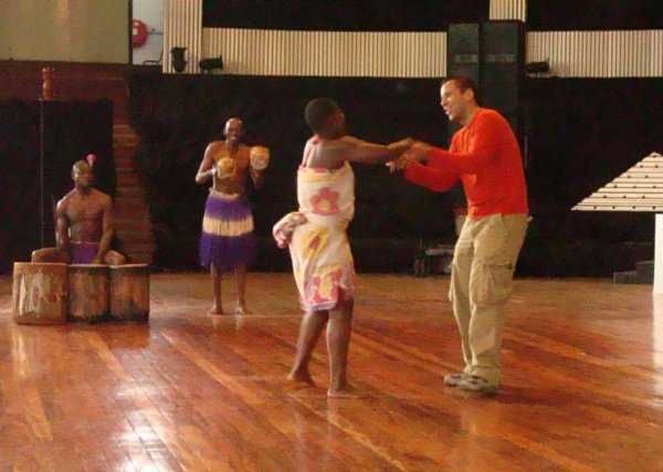 Dancing, Western Kenya style...with a latino flava