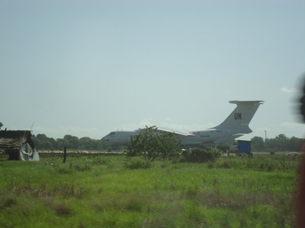 UN Plane at Juba Airstrip