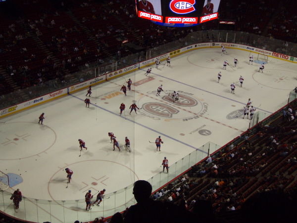 Hockey game in Montreal