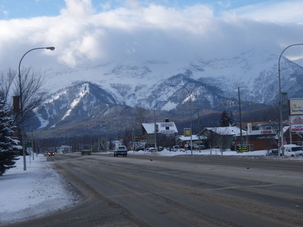 Fernie's Highway after some snow