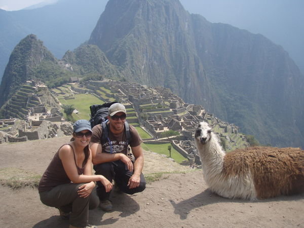 Machu Picchu and friend.