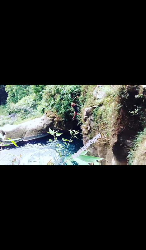 Cliff Jump at the 2nd cascade