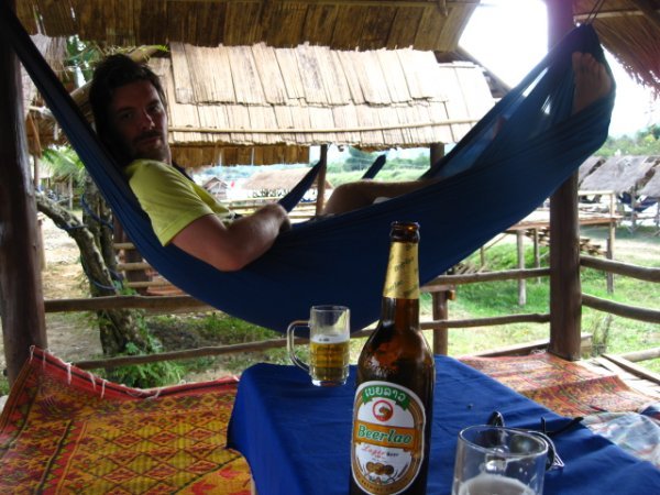 Me chilling in the cool hammocks at the Sunset bar