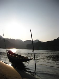 Boat on the Nam Ou River