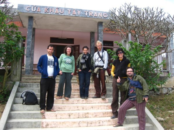The crew that made the journey from Laos to Vietnam