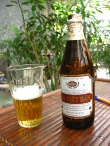Our first beer in Vietnam