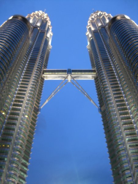 Petronas towers at sunset