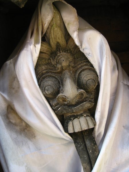 Scary image from the Hindu temple