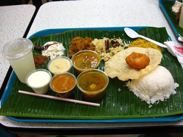 South Indian Thali BEFORE