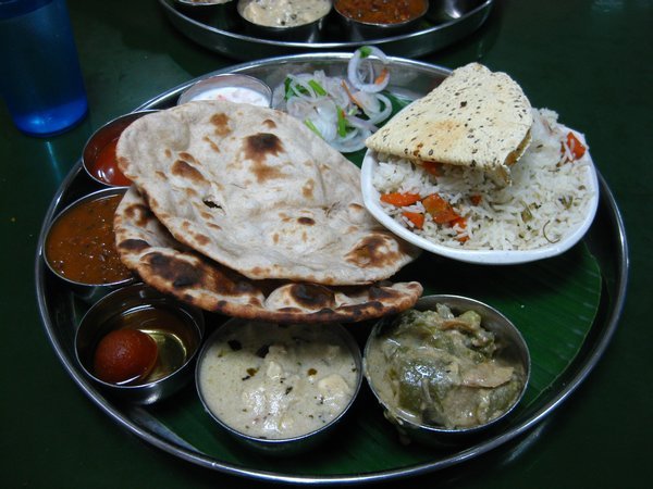 North Indian Thali  BEFORE