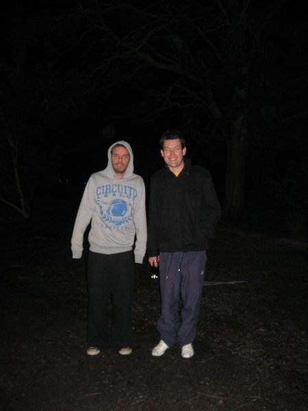 Lee and Stu on our 'Night Safari'