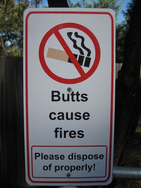 No butts!