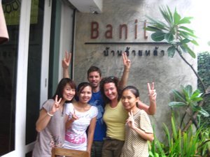 The very friendly staff at the Banilah guesthouse