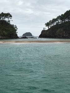 A view through the many islands in Bay of Islands