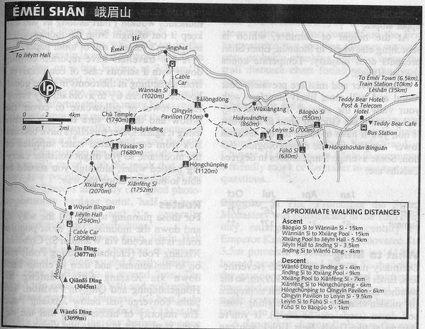 map of emei shan
