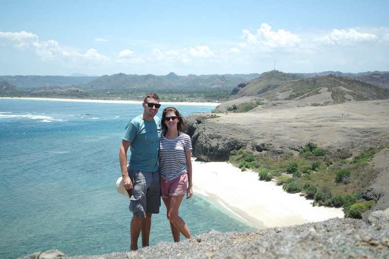 Taking in the views from Merese Hill, Lombok 