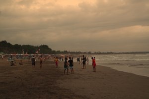 The bustling life on Double Six Beach, Seminyak, Bali