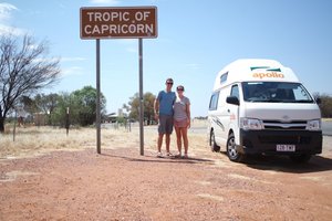Our second time driving over the Tropic of Capricorn! 