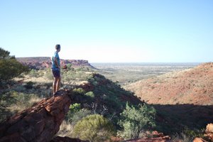Enjoying the view from Kings Canyon 