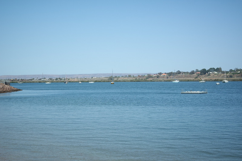 Our first sight of water since leaving Darwin, Port Augusta!
